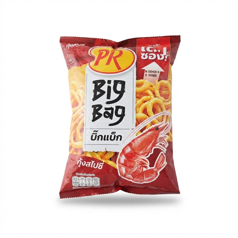 บิ๊กแบ็ก รสกุ้งสไปซี่ (10 ชิ้น)